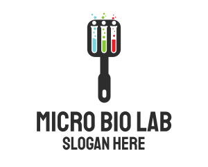 Science Laboratory Spatula logo design