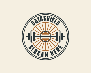 Weightlifter - Barbell Gym Workout logo design