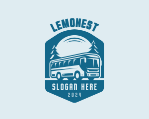 Travel Bus Tourism Logo