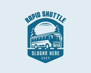 Shuttle - Travel Bus Tourism logo design