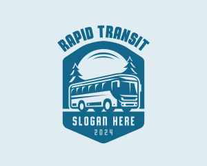 Shuttle - Travel Tour Bus Tourism logo design