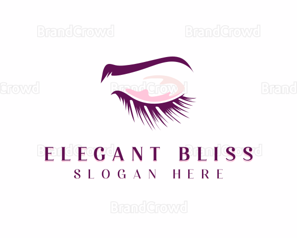 Beauty Eyelash Cosmetics Logo