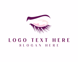 Lashes - Beauty Eyelash Cosmetics logo design
