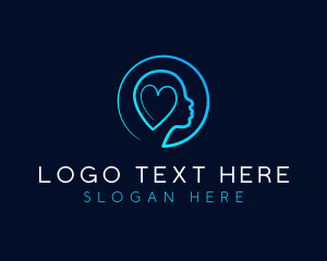 Psychotherapy - Mental Health Heart logo design