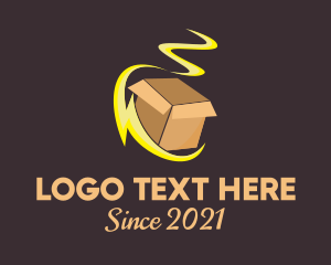 Crate - Fast Delivery Box logo design