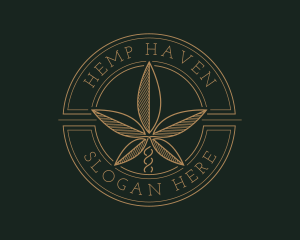 Hemp - Marijuana Hemp Weed logo design