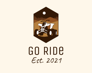 Desert Quad Biking  logo design