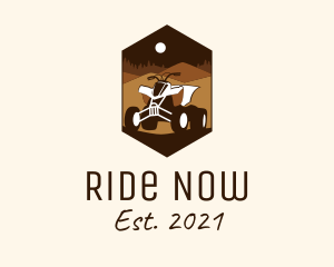 Desert Quad Biking  logo design