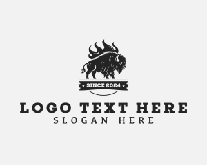 Roast - Cow Barbecue Grill logo design