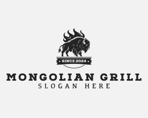 Cow Barbecue Grill logo design