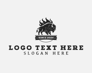 Food - Cow Barbecue Grill logo design