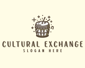 Culture - African Cultural Drum logo design
