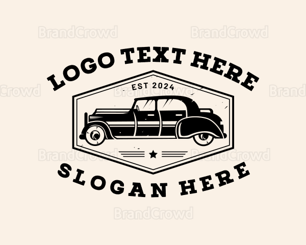 Classic Car Transportation Logo