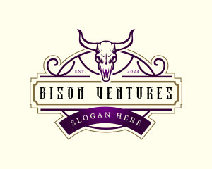 Cattle Skull Rodeo logo design