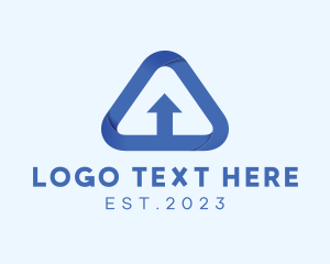 Internet - Arrow Letter A logo design