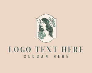 Leaf - Beauty Leaf Woman logo design