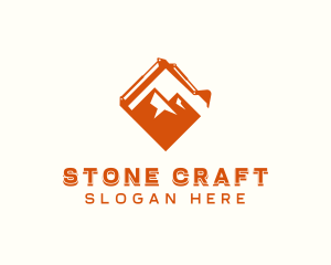 Quarry - Mountain Quarry Excavation logo design