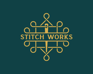 Alterations - Tailor Stitching Dressmaker logo design