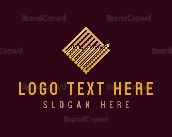 Professional Gold Graph Logo