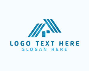 Roof - Roofing House Realty logo design