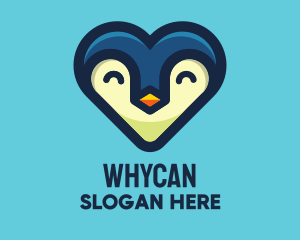 Happy Heart Penguin Logo