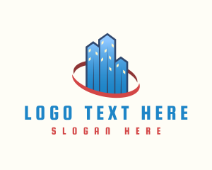 Office - Skyscraper Building Realty logo design