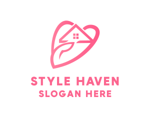 Shelter - Heart House Helping Hand logo design