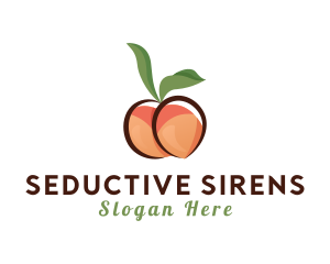 Seductive Peach Fruit logo design