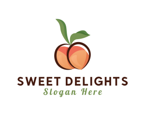 Seductive Peach Fruit logo design