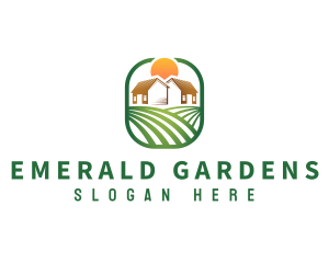 House Lawn Garden logo design