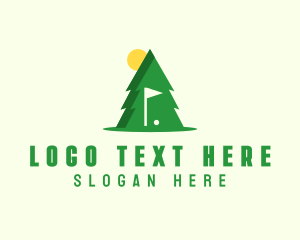 Flagstick - Pine Tree Golf logo design