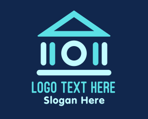 Digicam - Blue Greek Pantheon logo design