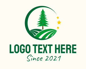 Tree - Christmas Tree Park logo design