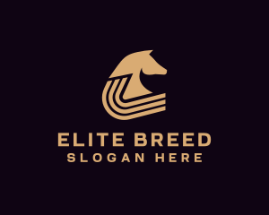 Golden Horse Equine logo design