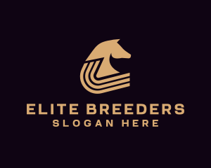 Golden Horse Equine logo design