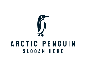 Penguin Animal Bird logo design