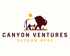 Canyon - Wild Bison Canyon logo design