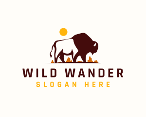 Wild Bison Canyon logo design