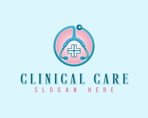 Stethoscope Medical Healthcare logo design