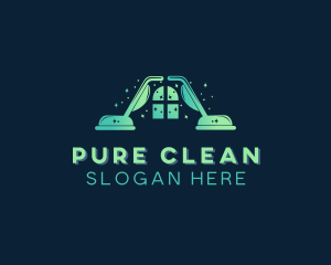 Home Cleaning Vacuum logo design