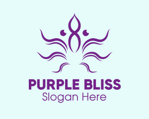 Purple - Minimalist Purple Octopus logo design