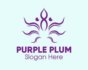 Purple - Minimalist Purple Octopus logo design