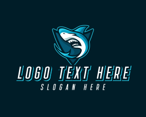 Fish - Shark Gaming Esports logo design