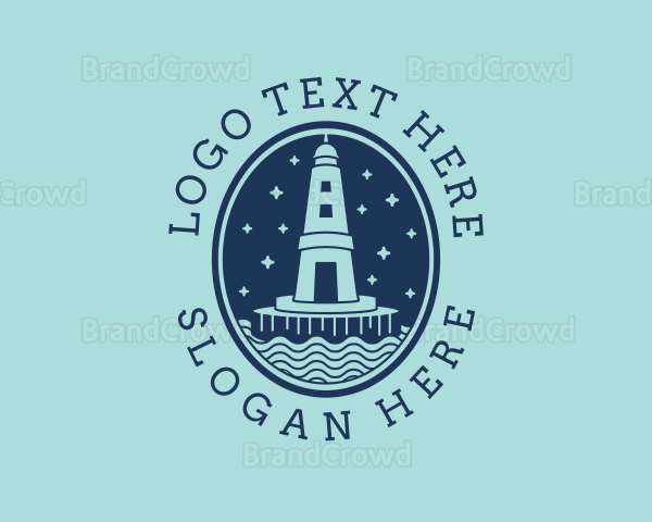 Lighthouse Tower Beacon Logo