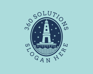 Lighthouse Tower Beacon logo design