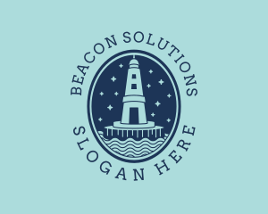 Lighthouse Tower Beacon logo design