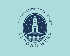 Lighthouse Tower Beacon logo design