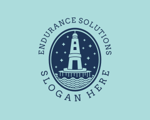 Lighthouse Tower Beacon logo design