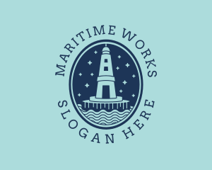 Lighthouse Tower Beacon logo design