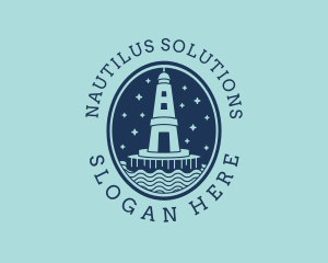 Lighthouse Tower Beacon logo design